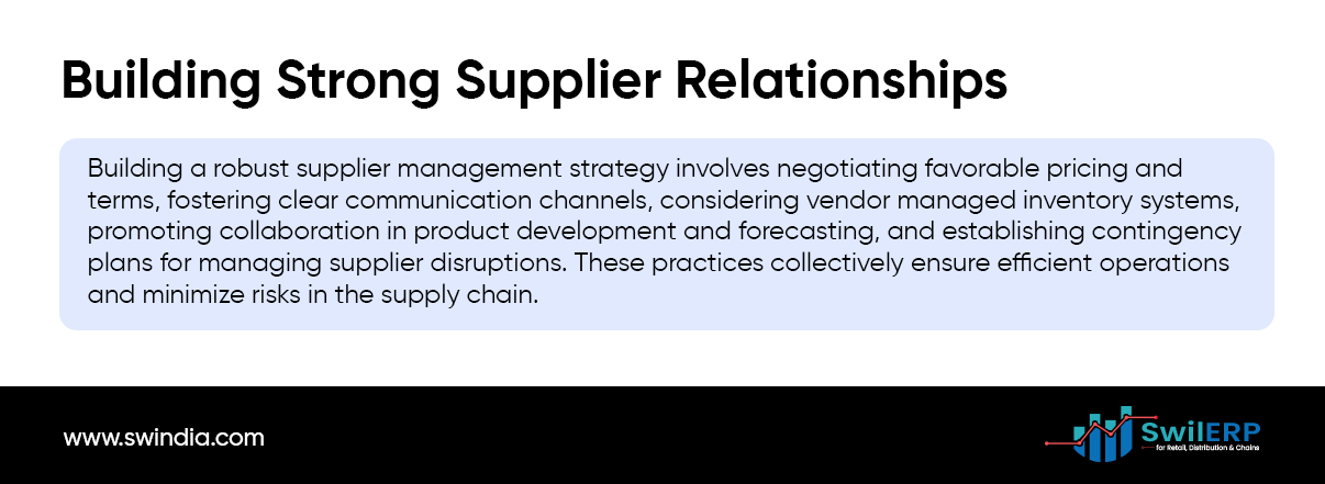 Building Strong Supplier Relationships 